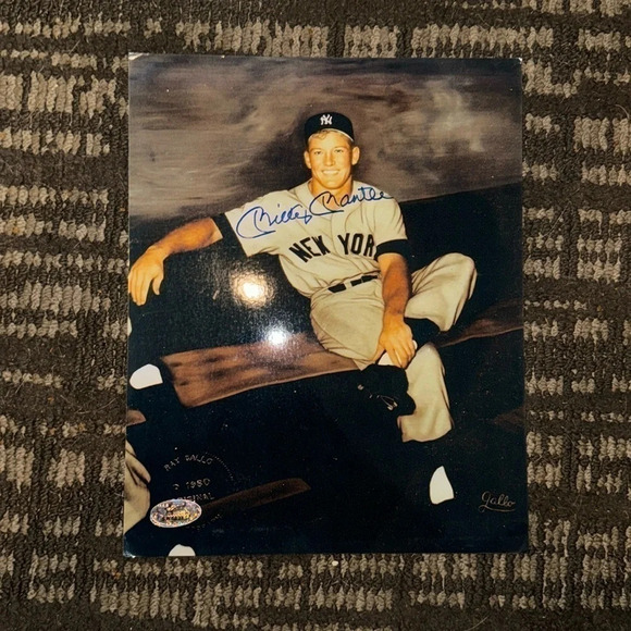 Mantle New York Yankees signed photo - Picture 1 of 1